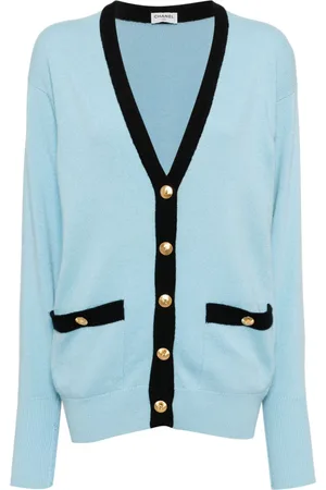 CHANEL Cardigan med V-hals fra 1990-00