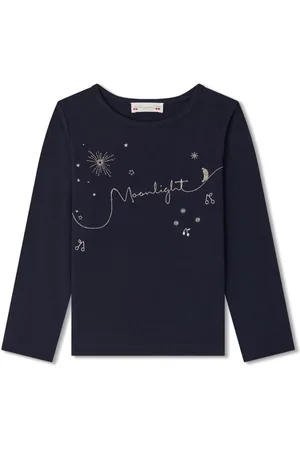BONPOINT Langærmet T-shirt med broderet logo