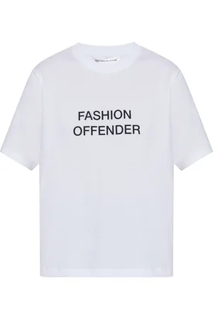 Victoria Beckham T-shirt med slogantryk