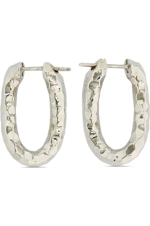 Jil Sander Hoop-ørering med hamret effekt