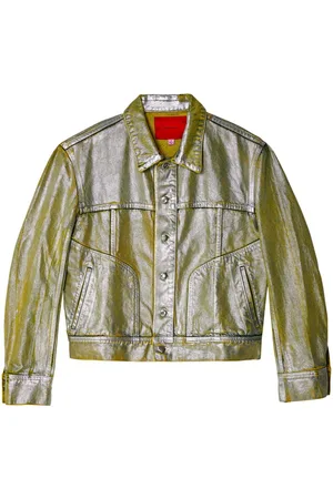ECKHAUS LATTA EL denimjakke med behandlet overflade