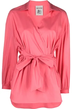 SEMICOUTURE Langærmet bluse med bælte