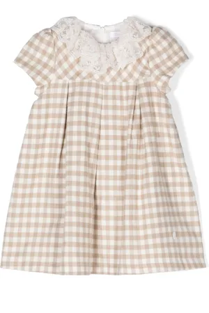 PATACHOU Gingham-ternet kjole