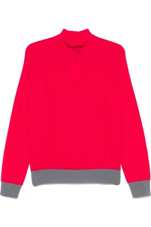 Emporio Armani Sweater med kontrastkant