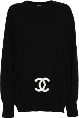 CHANEL 1994 trøje med logo-jacquard