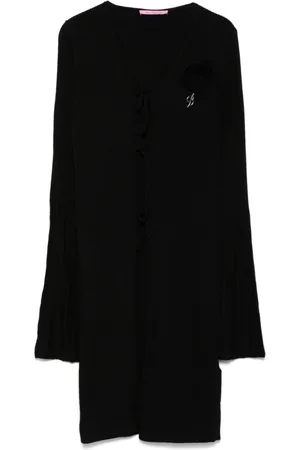 MISS BLUMARINE Cardigan med blomster-applikation