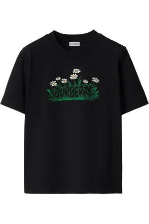 Burberry T-shirt i bomuld med daisy-logo