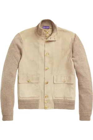 Ralph Lauren Cardigan i kashmir med paneler