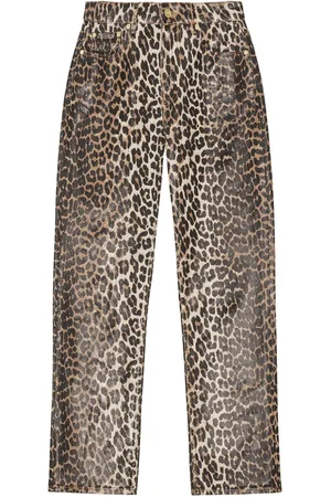 Ganni Bukser med leopardtryk