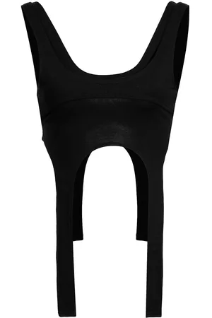HELIOT EMIL Cropped tanktop med U-hals