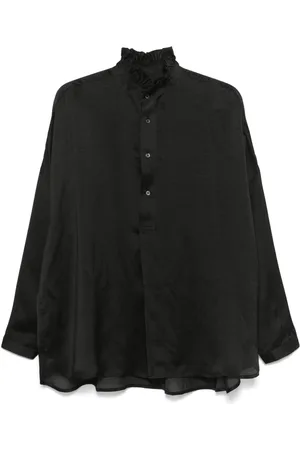 Ralph Lauren Bluse med flæset krave