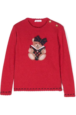 PATACHOU Sweater med bamsebroderi