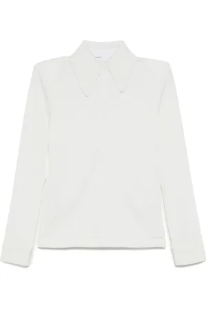 TOGA PULLA Skinnende ribbet polo