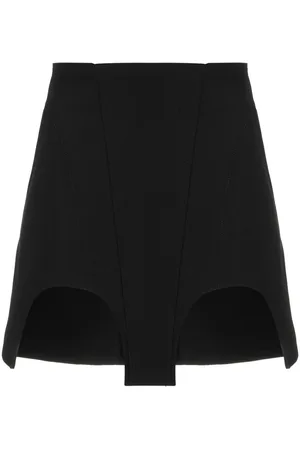DION LEE Kort nederdel med dobbelt bue