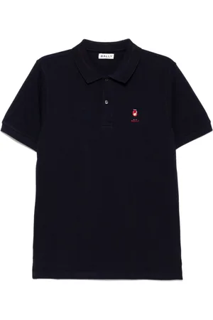 Bally Kortærmet polo-skjorte med broderet logo