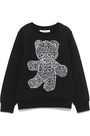 Philipp Plein Sweatshirt med rhinsten