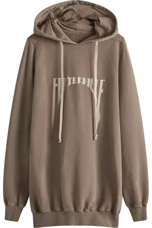 Rick Owens Hættetrøje med broderet logo