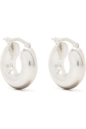 Jil Sander Skulpturelle hoop-øreringe i sterlingsølv