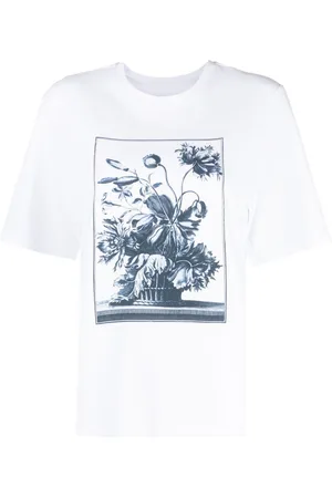 Erdem T-shirt med grafisk tryk