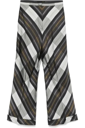 Alexander McQueen Bukser med diagonale striber fra 00