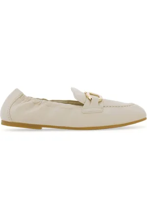Salvatore Ferragamo Loafers i læder med elastik ankel
