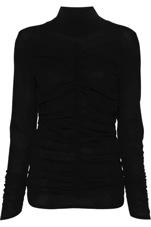 Twin-Set Sweater med rullekrave og samlet detalje