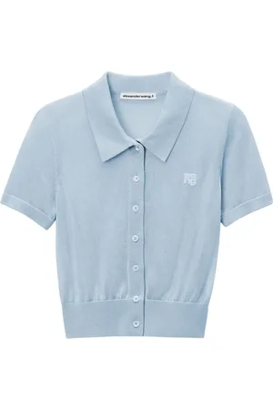 Alexander Wang Polo-cardigan med broderet logo