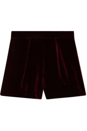 BONPOINT Shorts med lige ben og velour-effekt