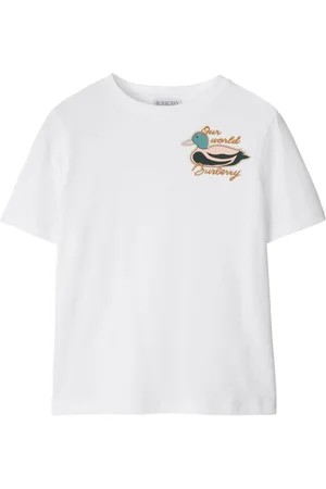 Burberry T-shirt med tryk på brystet