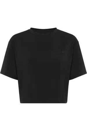 Philipp Plein Cropped T-shirt med rund hals