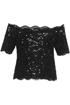 Paco rabanne Top med off-shoulder-snit