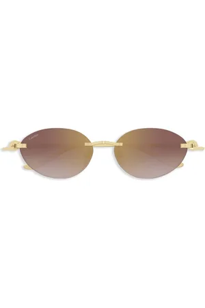 Cartier Solbriller med ovalt stel