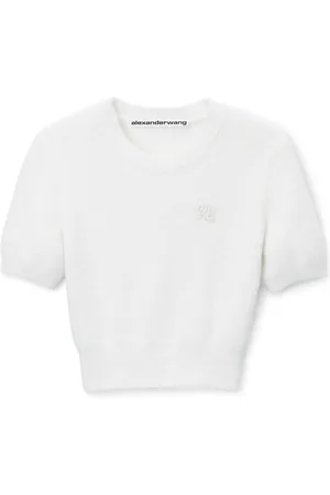 Alexander Wang T-shirt med logobroderi