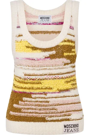 Moschino Strikket top med logomærke
