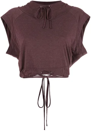 Gloria Coelho Cropped top med hætte