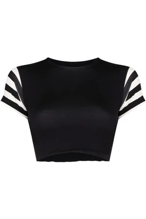 Gloria Coelho Cropped T-shirt med korte ærmer