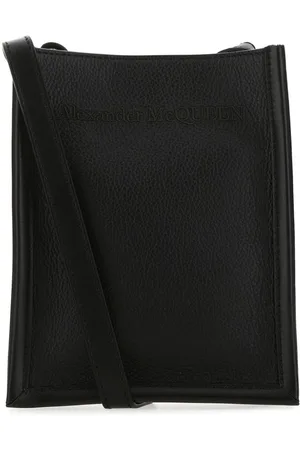 Alexander McQueen Crossbody-taske i struktureret læder