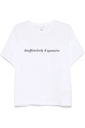 Victoria Beckham T-shirt med slogantryk