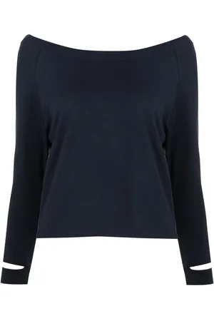 Gloria Coelho Langærmet T-shirt med bådudskæring