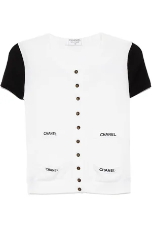 CHANEL Kortærmet cardigan fra 1990-00