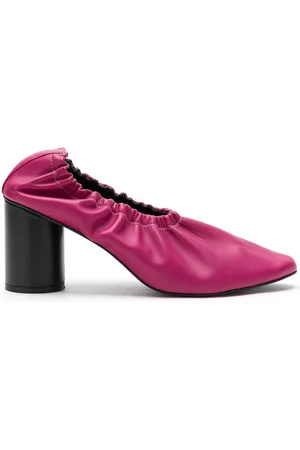 Gloria Coelho Læder-pumps med ruche
