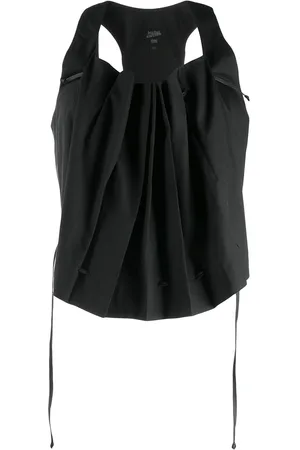 Jean Paul Gaultier Top i vest-stil med samledetalje