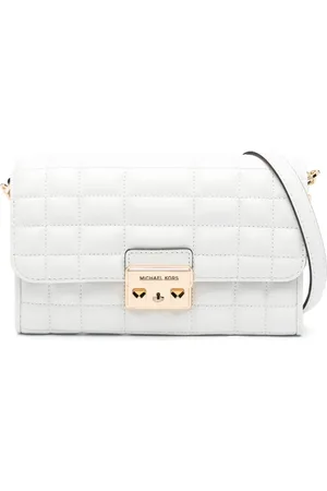 Michael Kors Stor Tribeca crossbody-taske i læder