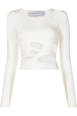 Gloria Coelho Langærmet T-shirt med udskæringsdetalje