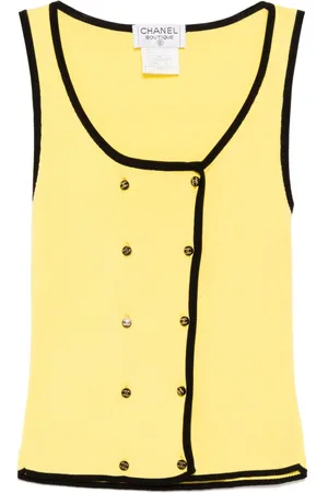 CHANEL Ribstrikket top fra 1995