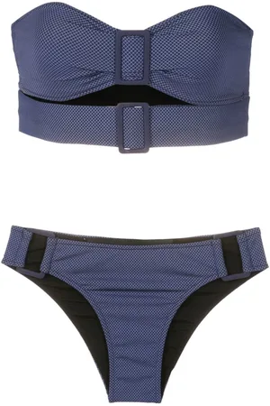 Gloria Coelho Bandeau-bikini med spændedetalje