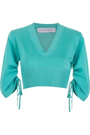 Gloria Coelho Cropped tricot-top