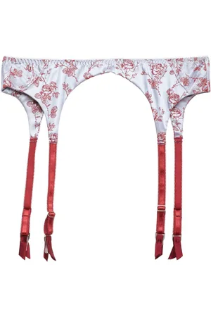 FLEUR DU MAL Hofteholdere med rose-motiv