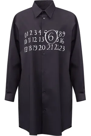 Maison Margiela Skjortekjole med nummermotiv