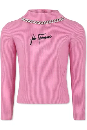 John Richmond Sweater med logo-broderi